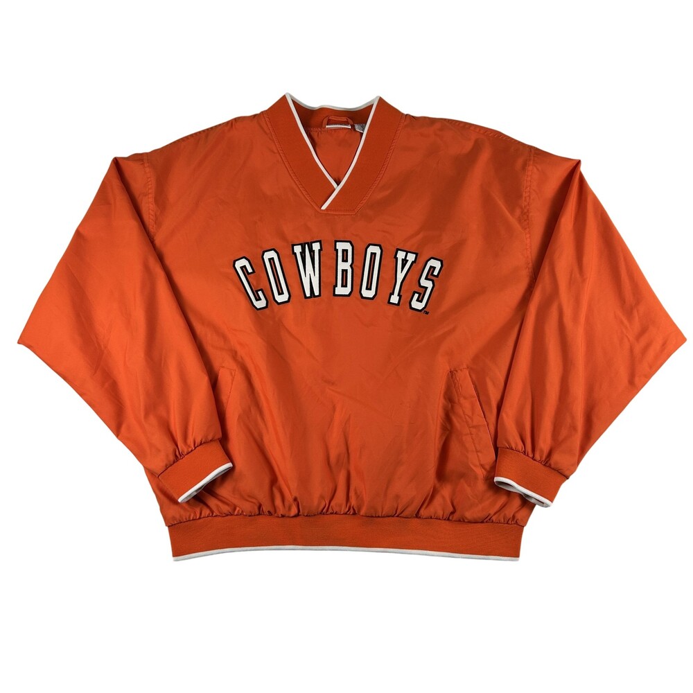 Oklahoma State Cowboys Pullover Mens XL Football Red Oak Sportswear V Neck OSU